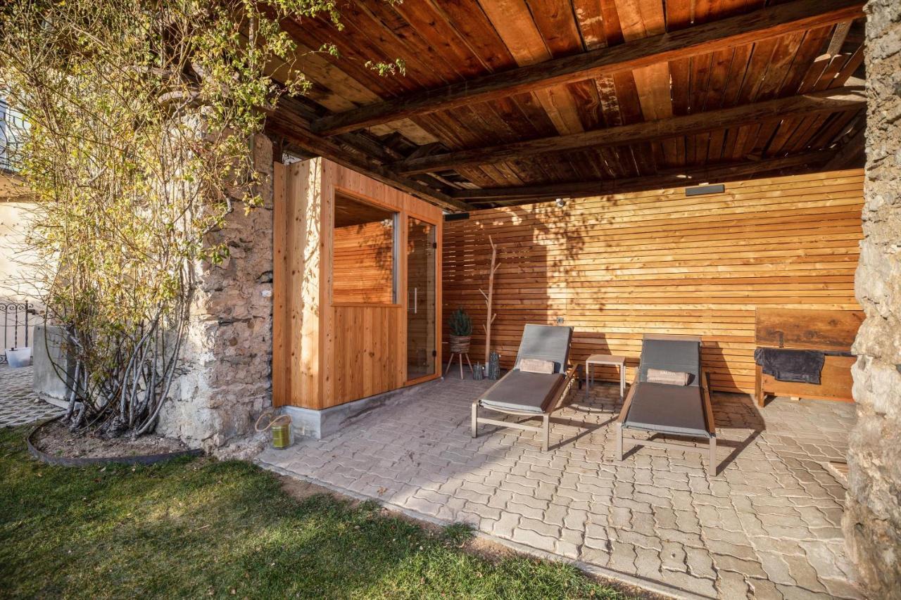 Brantenhof Ferienwohnung Vinea Cortaccia Bagian luar foto